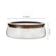 Wooden & Glass Serving Platter
